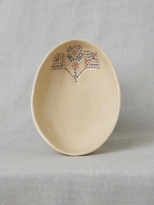 Ramallah Rose (oval platter)