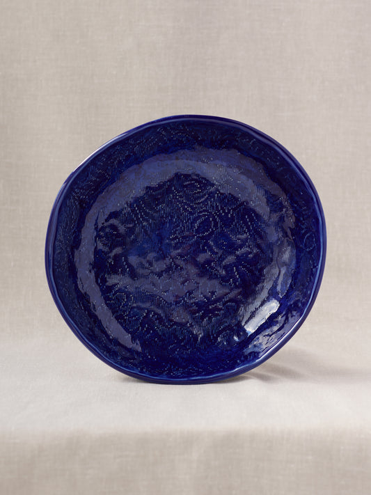 Jaffa Blue Serving Bowl