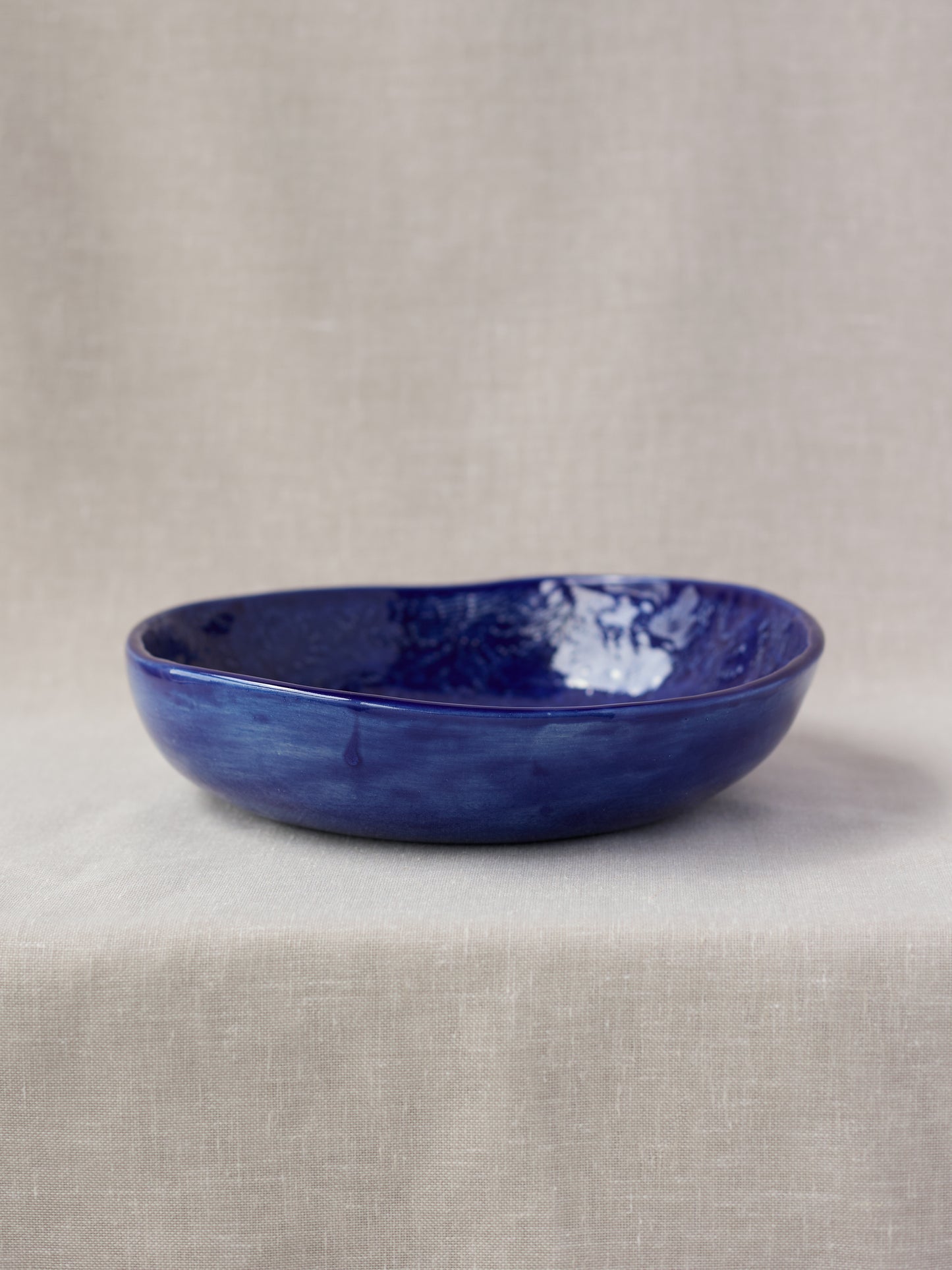 Jaffa Blue Serving Bowl